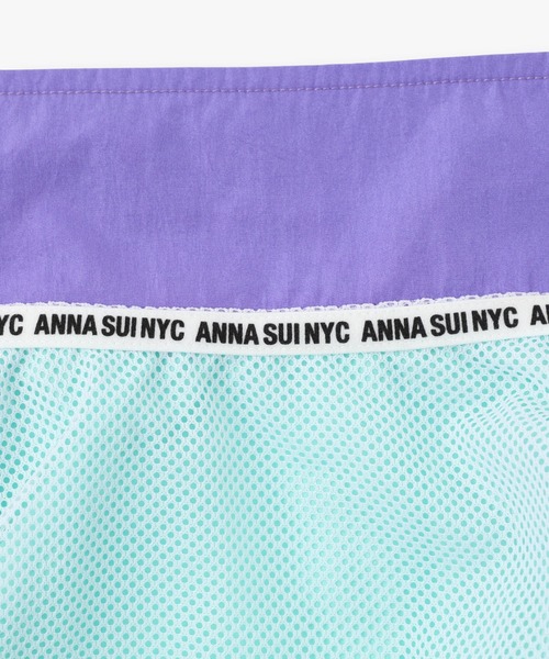 ANNA SUI NYC ワッペン ボンバージャケット PURPLE 22HO-I