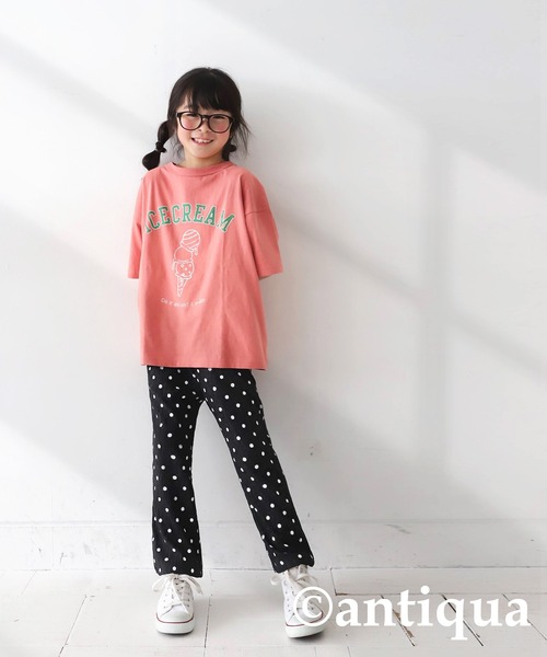 antiqua パンツ ドット柄パンツ キッズ 子供服 女の子