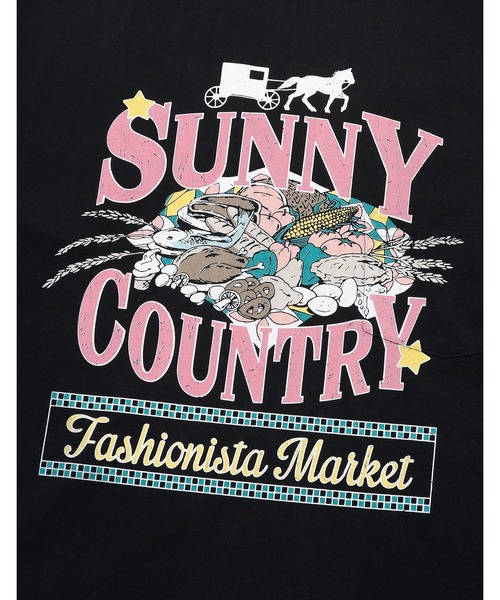 tシャツ 「8」「it」「little sunny bite」mushroom graphic long tee レディース メンズ Little sunny bite tシャツ 「8」「it」「little bite」mushroom