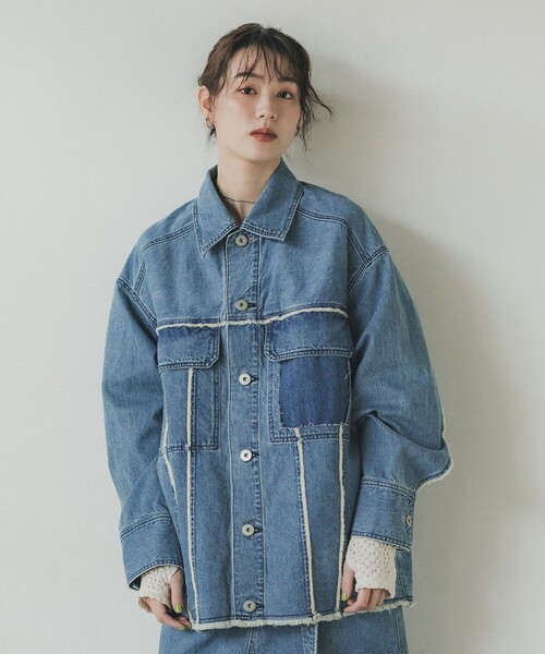 publictokyo パルクールZENさんコラボ デニムジャケット セットアップ対応〉PUBLIC DENIM BLOUSON（デニムジャケット）｜PUBLIC