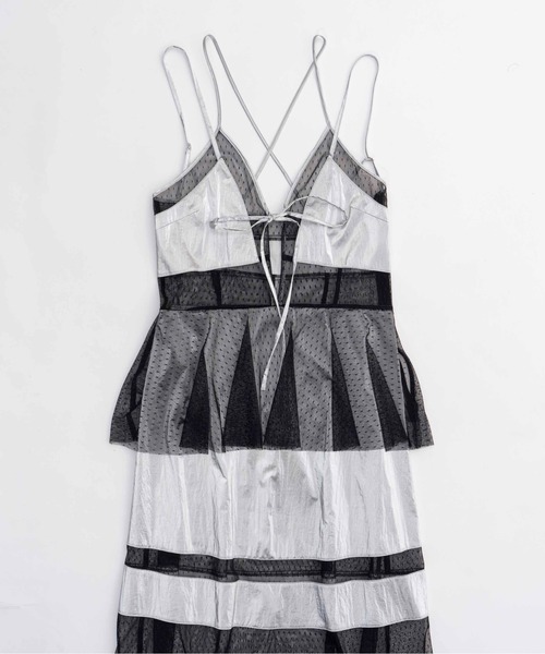 MAISON SPECIAL ワンピース Dot Pattern Tulle One-piece Dress/ドット 