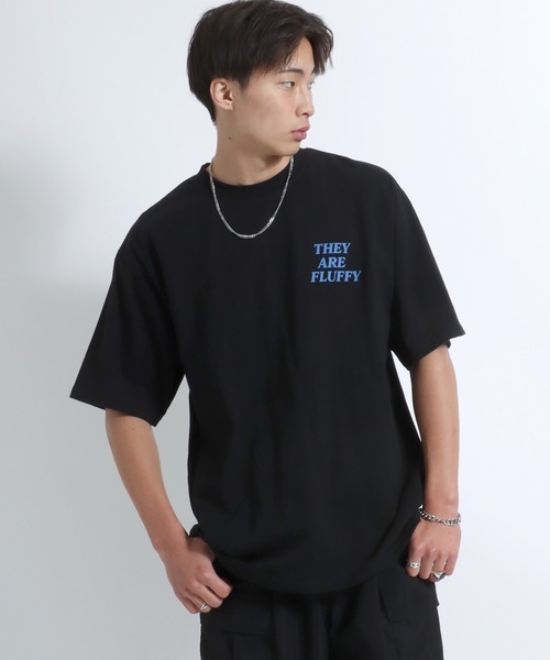 MEDM 半袖 Tシャツ ロゴ バックプリント 大人気 男女兼用 ルーズ tシャツ 別注カラー キャット・ドッグ アニマルフォトプリント