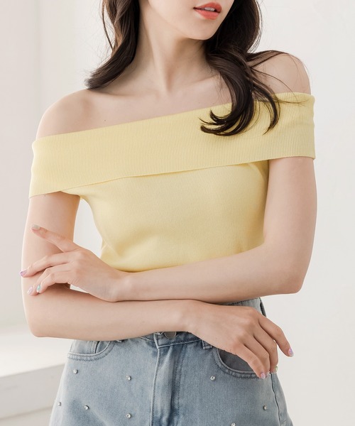 Julia Boutique ニット セーター オフショルダーニットトップス