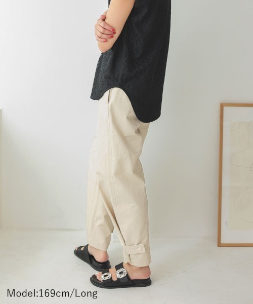 DONOBAN パンツ 裾ボタン2WAYパンツ レディース : ZOZOTOWN