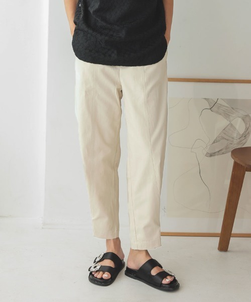 DONOBAN パンツ 裾ボタン2WAYパンツ レディース : ZOZOTOWN