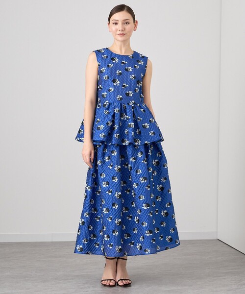 ANAYI チェーン柄ジャガードアンサンブル