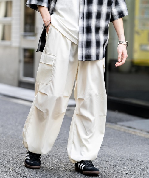 Rocky Monroe カーゴパンツ ナイロンテック パラシュートワイド