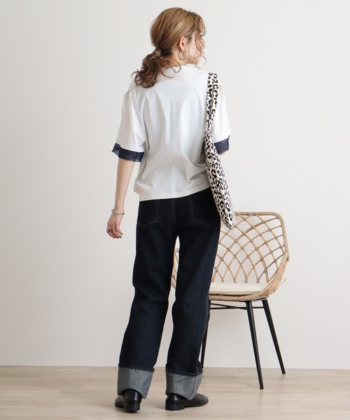 tシャツ AnnaNicola 立体ロゴ刺繍カットソー レディース Anna Nicola tシャツ AnnaNicola 立体ロゴ刺繍カットソー