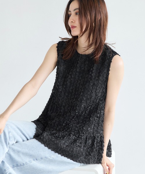 coca（コカ） ブラウス シャツ 「WEB限定セール」ふんわり総レース