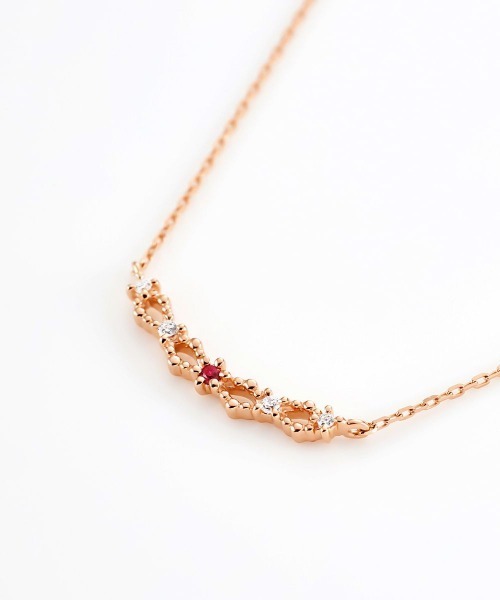 Canal4℃（カナルヨンドシー） ネックレス 「7月誕生石」シルバー