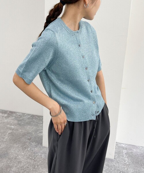 ニット セーター ラメツイード半袖カーディガン レディース ラメツイード半袖カーディガン | JILL by JILL STUART（ジル