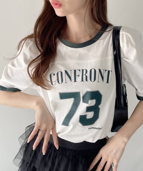 tシャツ パフ袖パワショルトップス「RL」 レディース tシャツ パフ袖パワショルトップス レディース : ZOZOTOWN Yahoo