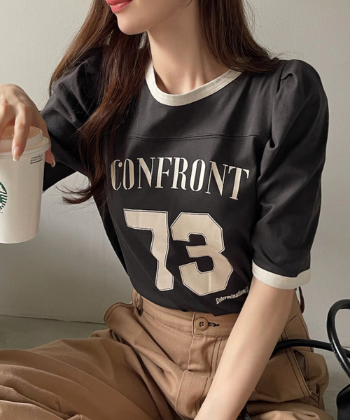 tシャツ パフ袖パワショルトップス「RL」 レディース tシャツ パフ袖パワショルトップス レディース : ZOZOTOWN Yahoo