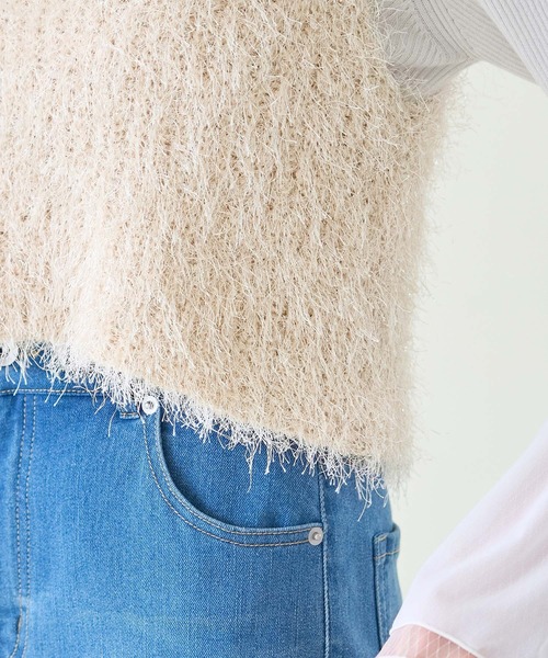 ROPE' PICNIC（ロペ ピクニック） ベスト ジレ ラメフェザージレ/2WAY