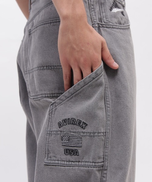 AVIREX アヴィレックス ペインターパンツ デニム W78cm VARSITY PAINTER PANTS / バーシティー ペインター パンツ