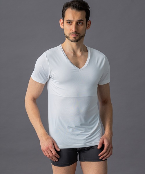 インナーシャツ 肌着 「KEEPGUARD」乳首透け防止Tシャツ（半袖タイプ 