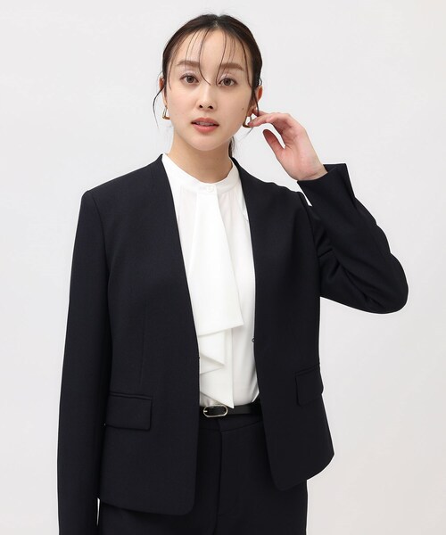 UNTITLED（アンタイトル） ジャケット ノーカラージャケット 「通勤