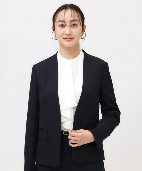 untitled ジャケット UNTITLED（アンタイトル） ジャケット ノーカラージャケット 「通勤