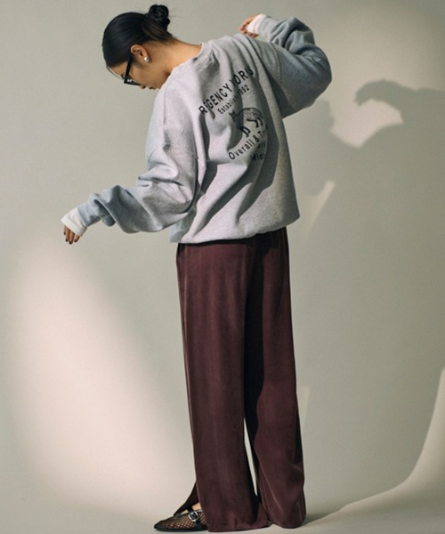 babylone 美シルエット　スリットクロップドパンツ　雑誌掲載　大人気商品 BABYLONE｜キュプラスリットパンツ | Rakuten Fashion(楽天
