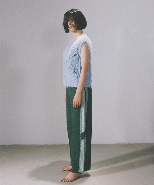 PAMM パム パンツ スラックス ニット00176 PAMM（パム） パンツ ホームウェアのニットトラックパンツ レディース