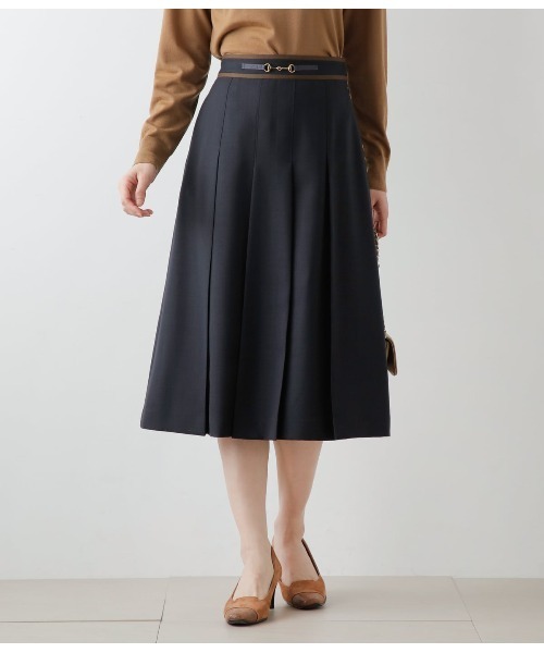 NEWYORKER（ニューヨーカー） スカート TWツイル ビット付きタック