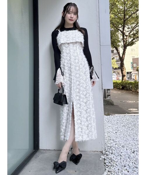 dazzlin（ダズリン） ワンピース リボンパーティキャミワンピース