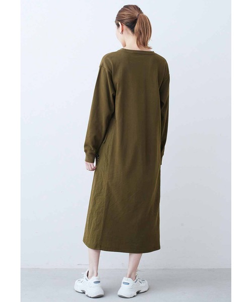 IEDIT（イディット） ワンピース WOODSコラボ ナイロン遣いの