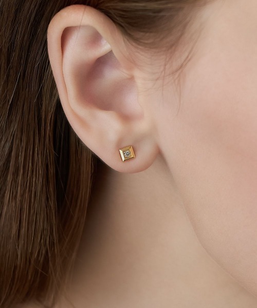 4℃（ヨンドシー） ピアス 「The Tidal」K10イエローゴールド