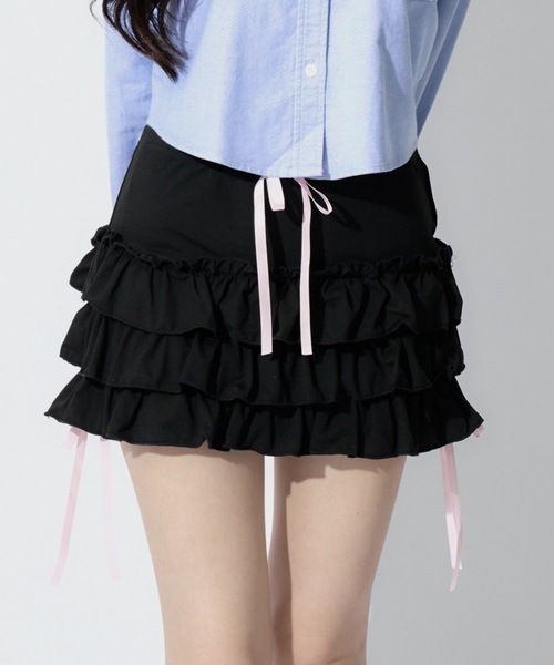 ALLuRing ChaRm スカート Ribbon Balloon Skirt / リボンバルーンミニ