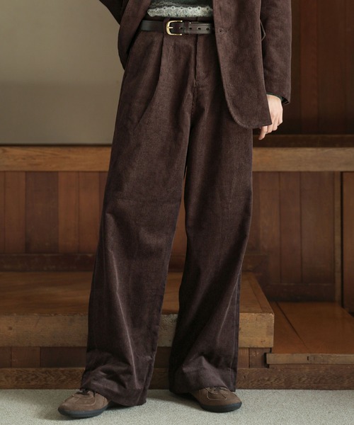 Bleme スラックス クラシック ヘビーコーデュロイ ワイドスラックス