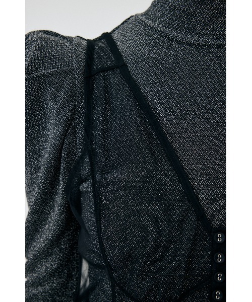 ワンピース CORSET DETAIL SHEER ドレス