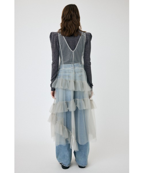 ワンピース CORSET DETAIL SHEER ドレス