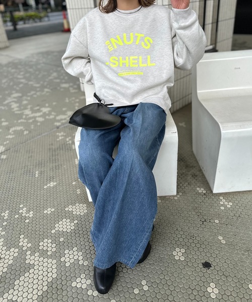 mi via loca トレーナー スウェット シリコンラバー NUTSロゴ