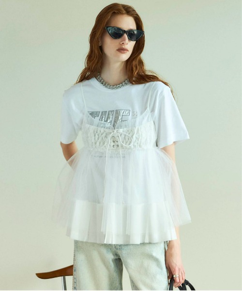 Maison Special シースルートップス See-through Shirring Top/シースルーシャーリングトップス