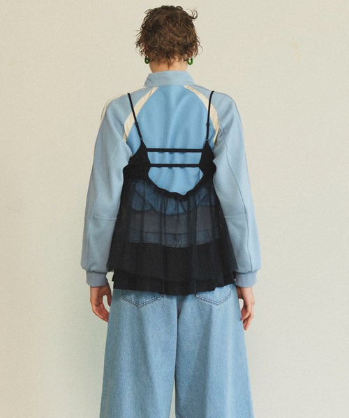 【新品未使用】メゾンスペシャル　トップス　夏　tulle tunic MAISON SPECIAL ブラウス シャツ See-through Tulle Tunic