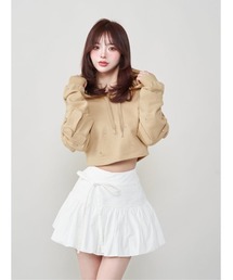 まあ Darich ビジューパーカー、スカート Darich（ダーリッチ） パーカー クロップドビジューフーディ