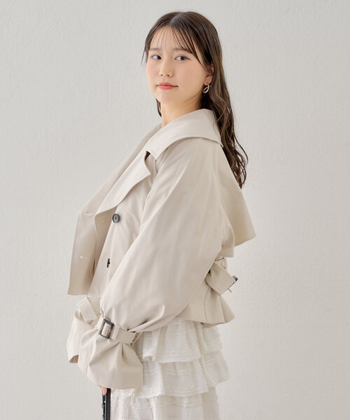 美品 PINKO ピンコ ステッチ レディース トレンチコート Chico（チコ）の「3wayセパレートトレンチコート（トレンチ