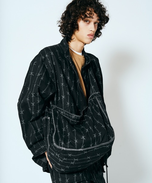 hood newspaper bag BLACK モリハルナ 16 Bag/シックスティーンバッグ(A0851PBG512)｜THIRD MAGAZINE