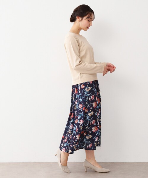 ニット セーター 「天竺編み」肩ボタン ラメニット レディース LAURA ASHLEY ニット セーター 「天竺編み」肩ボタン ラメニット