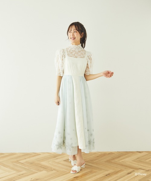 アナ雪　エルサワンピース　美品 エルサに大変身！ アナ雪デザインのワンピースでおめかししよう