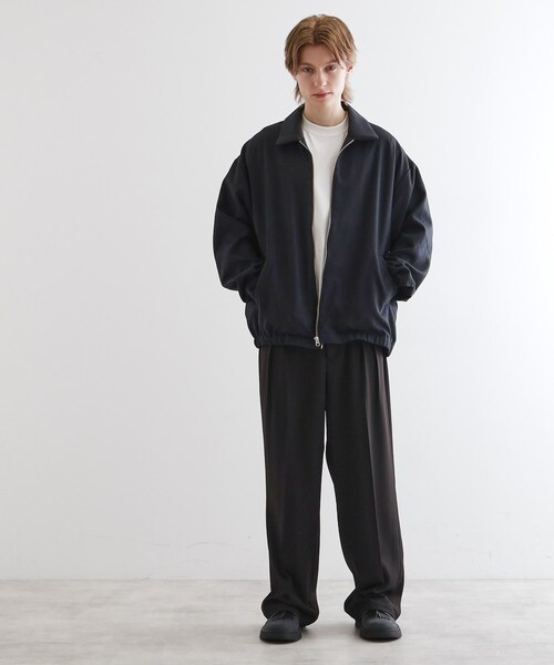 タケオキクチTAKEO KIKUCHI　４ＷＡＹウールライクブルゾン　黒サイズＬ タケオキクチTAKEO KIKUCHI 4WAYウールライクブルゾン 黒