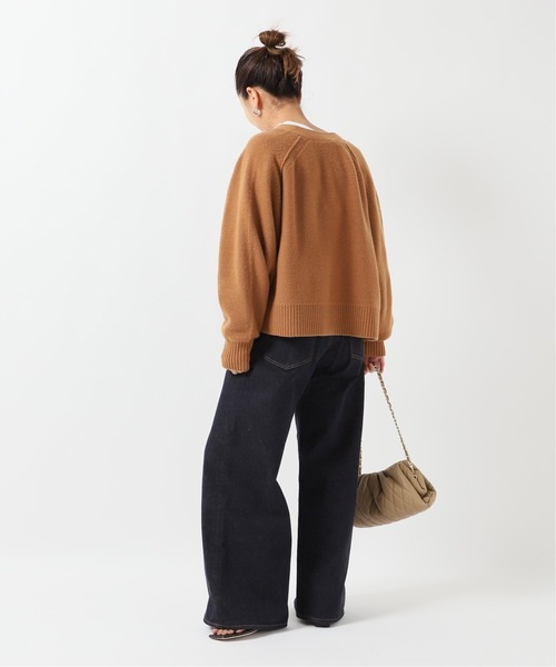 新品⭐︎FRAMeWORK WOOL ニットワイドパンツ　ブラウン36 FRAMeWORK（フレームワーク）の「WOOLニットワイドパンツ（その他