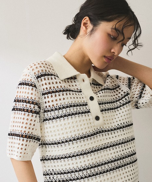 y*y様 【未使用品】ADAM ET ROPÉ FEMME クロシェニットポロ 未使用品】ADAM ET ROPÉ FEMME クロシェニットポロ - メルカリ