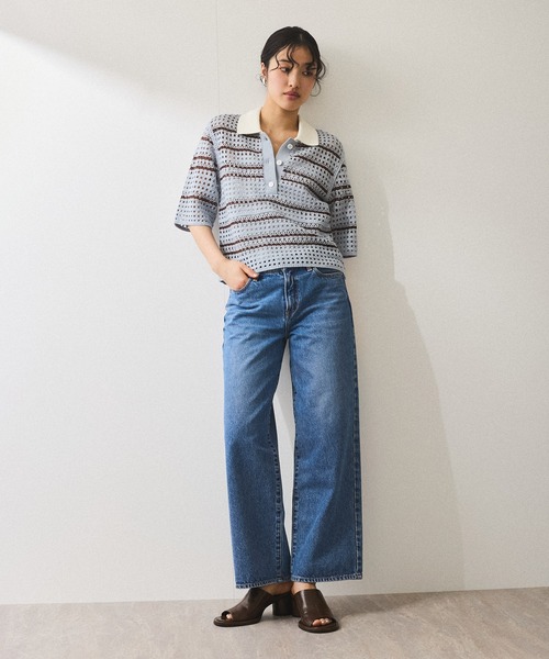 y*y様 【未使用品】ADAM ET ROPÉ FEMME クロシェニットポロ ADAM ET ROPÉ FEMME(アダム エ ロペ ファム) / 【WEB限定