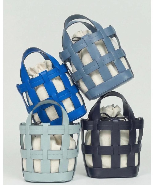 ショルダーバッグ バッグ WOVEN BASKET BAG レディースの画像