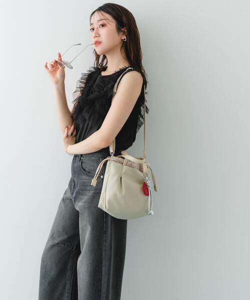 ロデスコ 美品 プチバッグ☆ RODE SKO（ロデスコ） トートバッグ プチダブルポケットトートバッグ