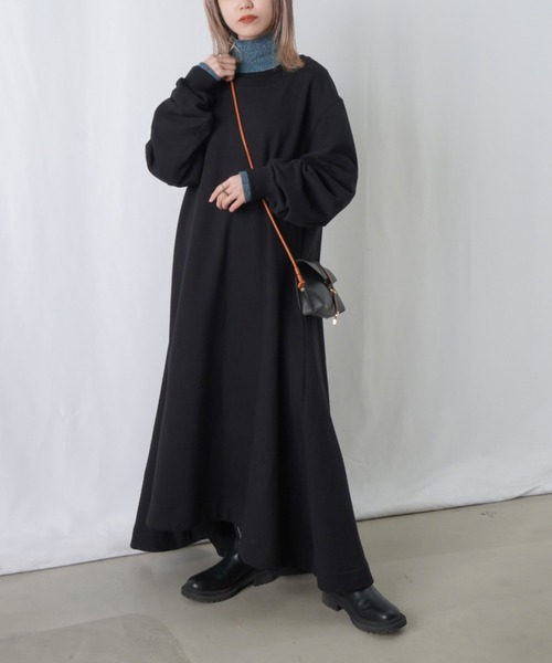 【新品タグ付き】LUCA　ロングワンピース　　フリーサイズ LADY LUCK LUCA 「LUCA/LADY LUCA」 長袖ワンピース FREE