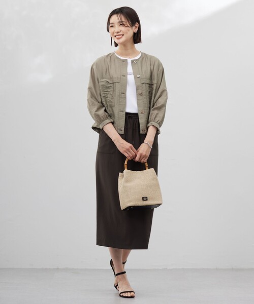 J.PRESS（J.プレス） ブルゾン アウター 「洗える」Sheer Vis リネン