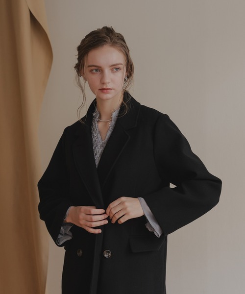 「Dorry Doll」 チェスターコート MEDIUM ブラック レディース_画像3