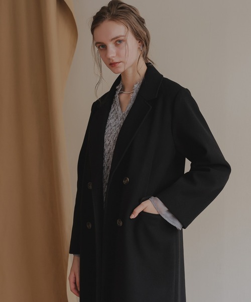 「Dorry Doll」 チェスターコート MEDIUM ブラック レディース_画像4